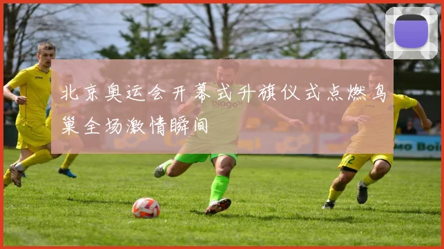 北京奥运会开幕式升旗仪式点燃鸟巢全场激情瞬间